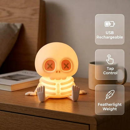 🎉Halloween Skull Silicone Night Light with Touch Control