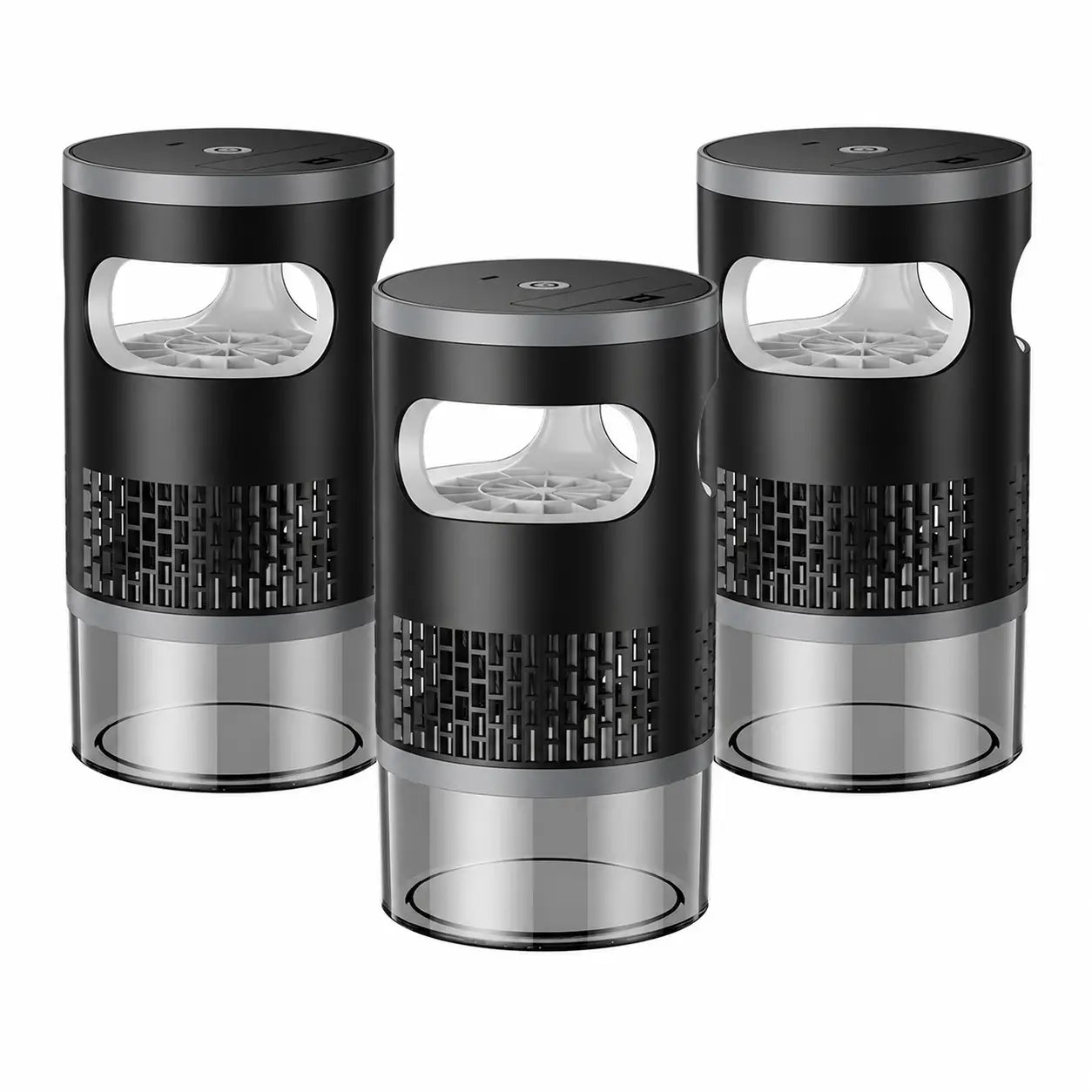 Indoor Insect Trap with Light and Suction Non Zapper Flying Bug Catcher for Mosquitoes Fruit Flies Gnats and Moths Includes One 18650 Rechargeable Lithium Battery