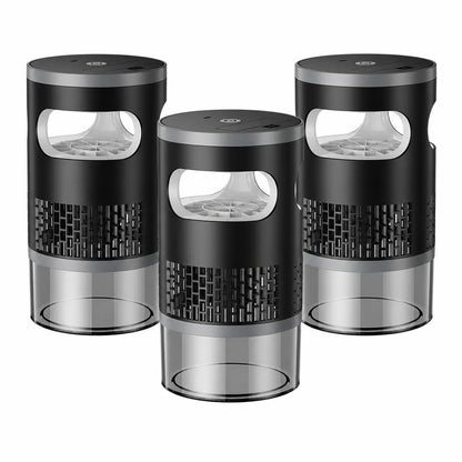 Indoor Insect Trap with Light and Suction Non Zapper Flying Bug Catcher for Mosquitoes Fruit Flies Gnats and Moths Includes One 18650 Rechargeable Lithium Battery