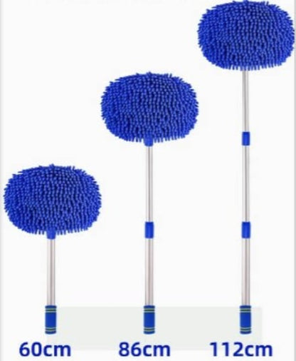🎉⏳Time-Limited Special⏰Durable Aluminum Long Handle Telescopic Car Wash Mop – Soft Microfiber, Scratch-Free & Adjustable Length ✨