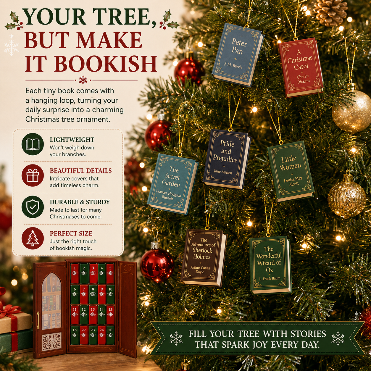 🎄 25-Day Mini Book Advent Calendar – A Book Lover's Christmas Countdown