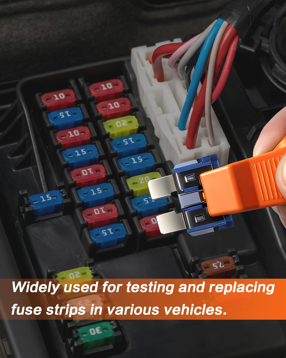 DC 24 V Automotive ATO/ATC ATM Blade and Glass Tube Fuse Tester Puller for Mini/Standard Blade Fuse