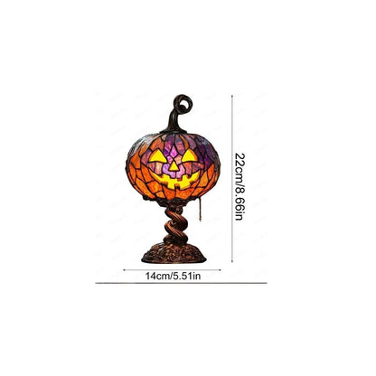 🎉Halloween Stained Glass Style Pumpkin Table Lamp