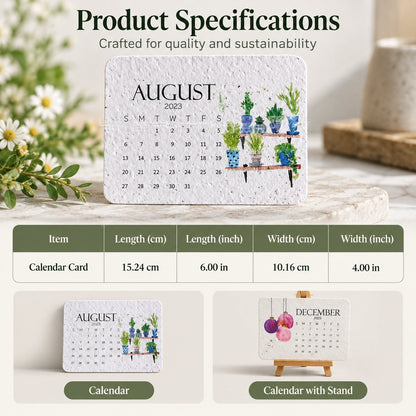 ✨🏆Early Holiday Sale 49% OFF🌱Eco-Friendly Plantable “Timeless” Seed Calendar 2027