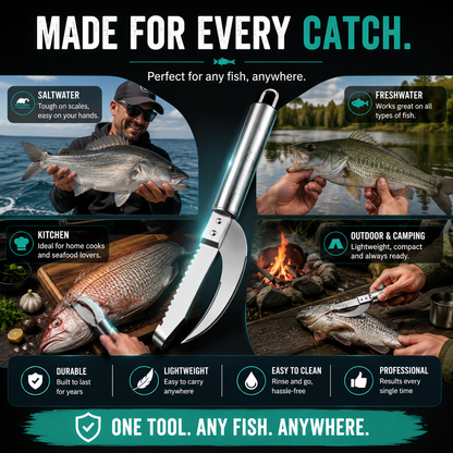 🔥 2026 Hot Sale 3-in-1 Fish Scaler & Cleaning Knife