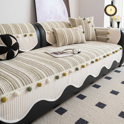 Premium Textured Chenille Sofa Cover