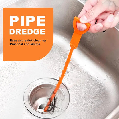 🔥Hot Sale🛠️20.5‑inch Drain Snake – Flexible Durable Hair Clog Remover Tool, Quick Sink Tub Pipe Dredger, Reusable Drain Cleaner Stick for Bathroom Kitchen Sewer Blockages