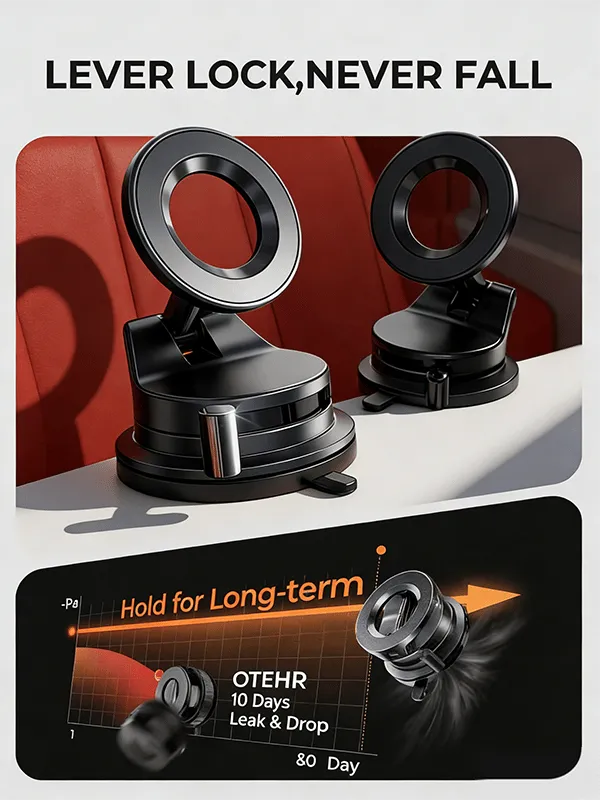 360°Vacuum Car Phone Holder