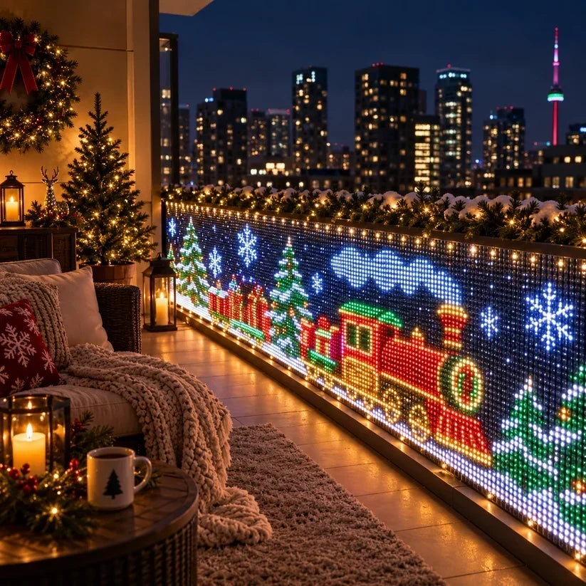 ✨ Save 54%+ FREE SHIPPING | Animated Christmas Curtain Lights – Turn Your Balcony Into a Holiday Show