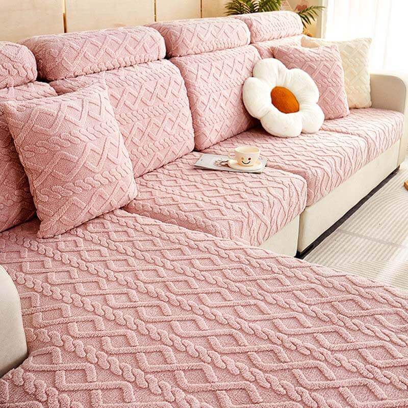 Soft Pink sofa cover