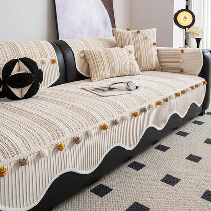 Premium Textured Chenille Sofa Cover