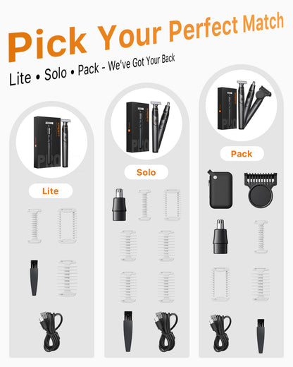✂️ All-In-One Men's Electric Razor and Beard Trimmer Kit with Precision Attachments