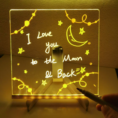🌲Christmas Gifts - 46% OFF🎁LED Erasable DIY Acrylic Transparent Message Board