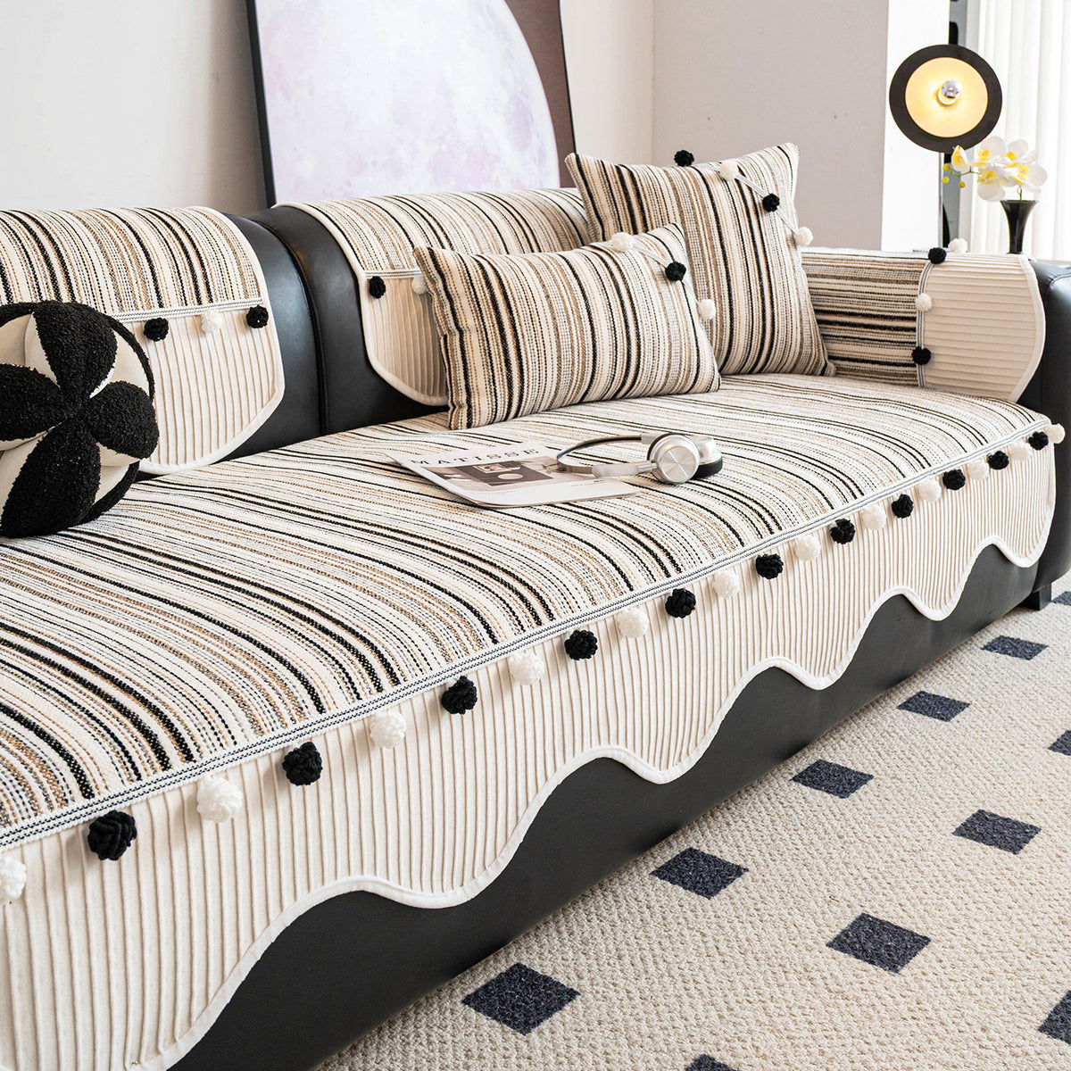 Premium Textured Chenille Sofa Cover