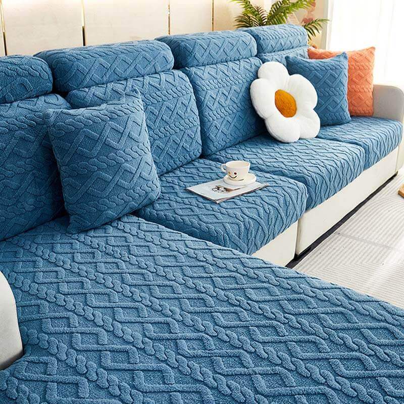 Calm Blue sofa cover