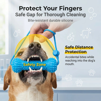 🐶 2-in-1 Dog Dental Chew Toy & Brushing Helper – Easier Daily Teeth Cleaning