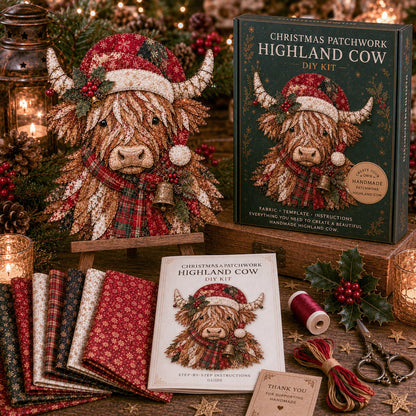 🔥LAST DAY 55% OFF - 🎄🎅Christmas Patchwork Fabric DIY Decor Kit
