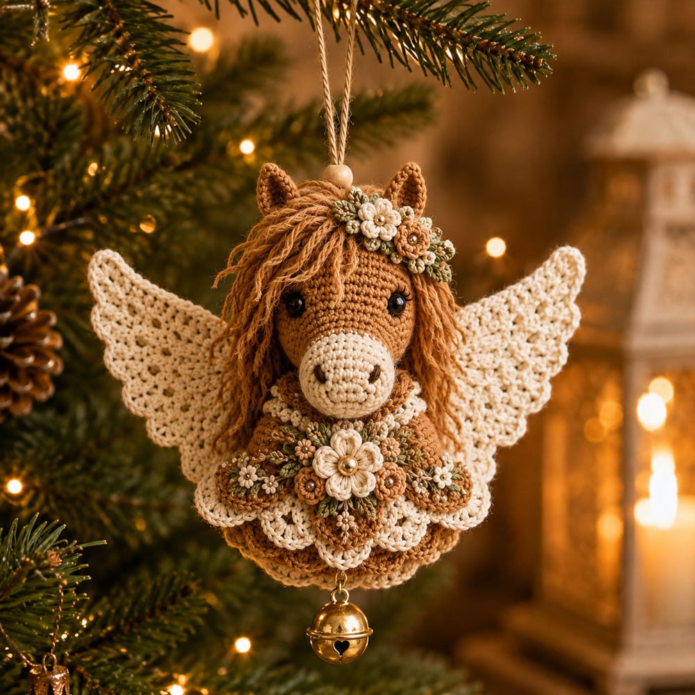 🎉🪽 Animal Angel Crochet Ornament DIY Kit