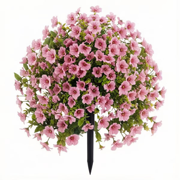 Artificial Eucalyptus and Violet Ground-Insert Floral Decoration