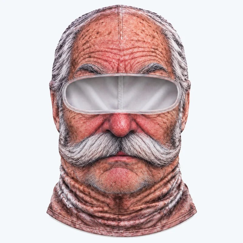 🤣Funny Realistic Face Ski Mask – Hilarious Winter Party Gear for Outdoor Groups