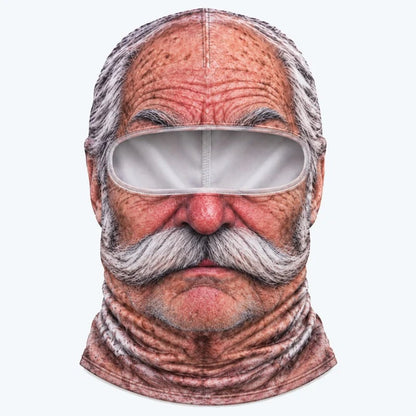 🤣Funny Realistic Face Ski Mask – Hilarious Winter Party Gear for Outdoor Groups