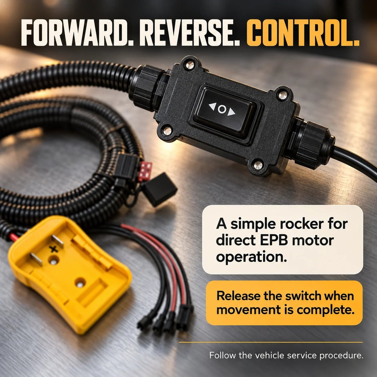 🔧 12–24V EPB Emergency Release Tool | Forward & Reverse Control