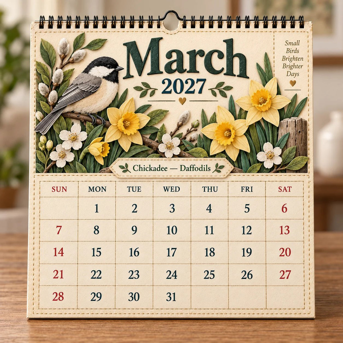 🐦 2027 Birds Of America Wall Calendar | A Year of Beautiful Birds & Nature