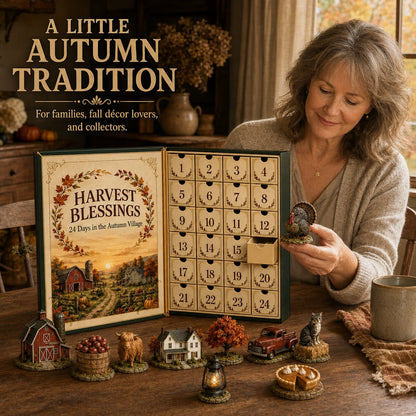 ⏳ Last Day 49% OFF – 🍂 Harvest Blessings Advent Calendar 2026 | 24 Unique Autumn Farm & Thanksgiving Collectibles in a Book-Style Countdown Box 🦃