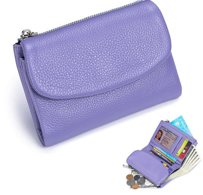 🔥⏰Unisex Pebble Real Leather RFID Wallet🔥