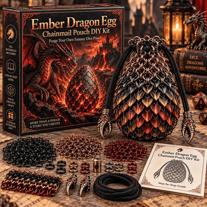 Dragon Egg Chainmail Pouch DIY Kit – 8 Fantasy Styles