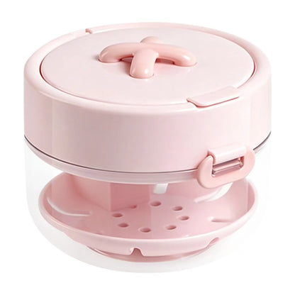 💙Clean, Drain & Store in One🔥3-in-1 Leak-Proof Retainer Cleaning Case with Mirror, Drain Tray - Travel Storage✈️