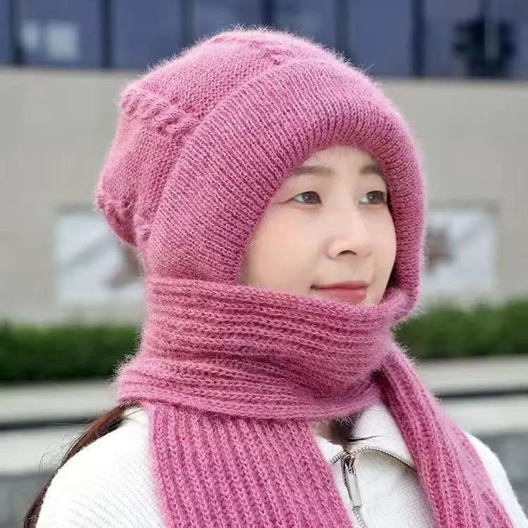 🎄Winter Versatile Knitted Hooded Scarf for Women