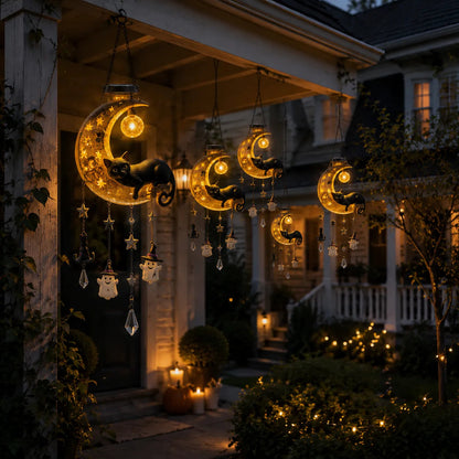 Whimsical Solar Halloween Hanging Lantern