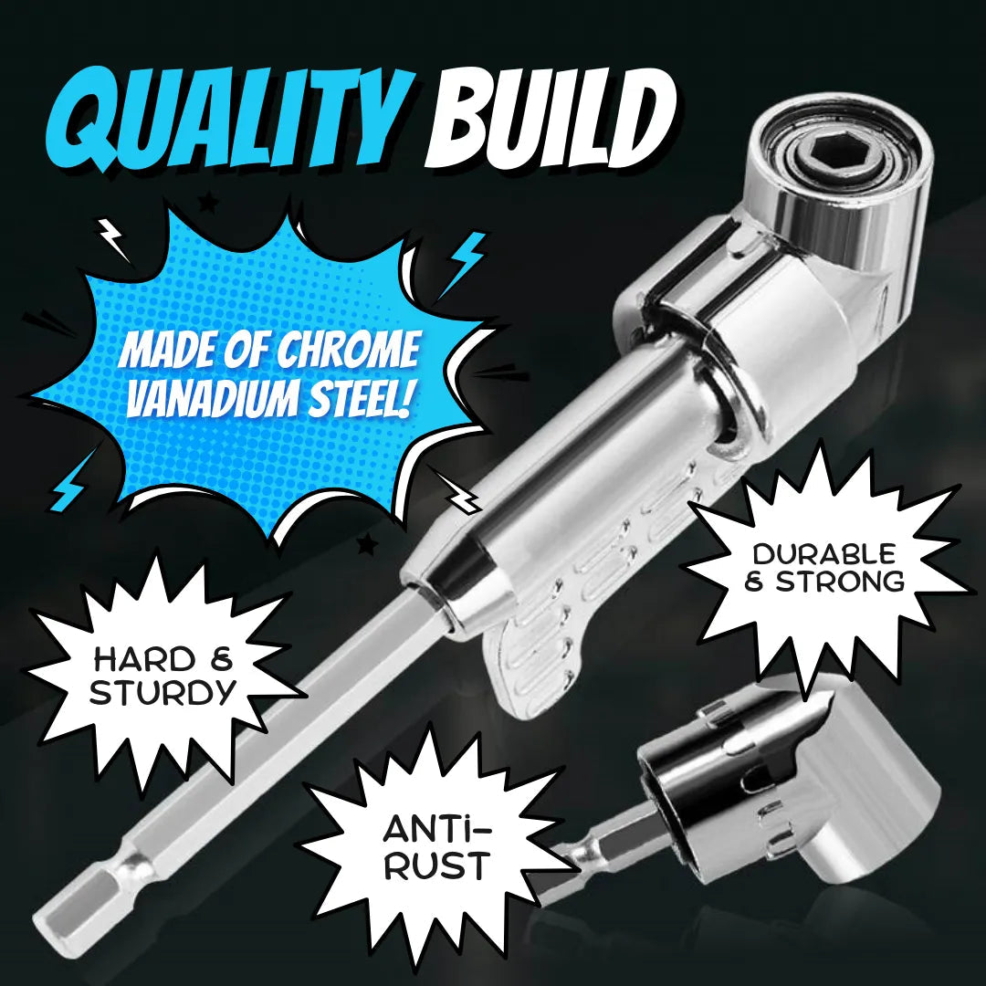 105° Angled Drill Attachment 🔧 – Extended 5.51' Reach Adapter