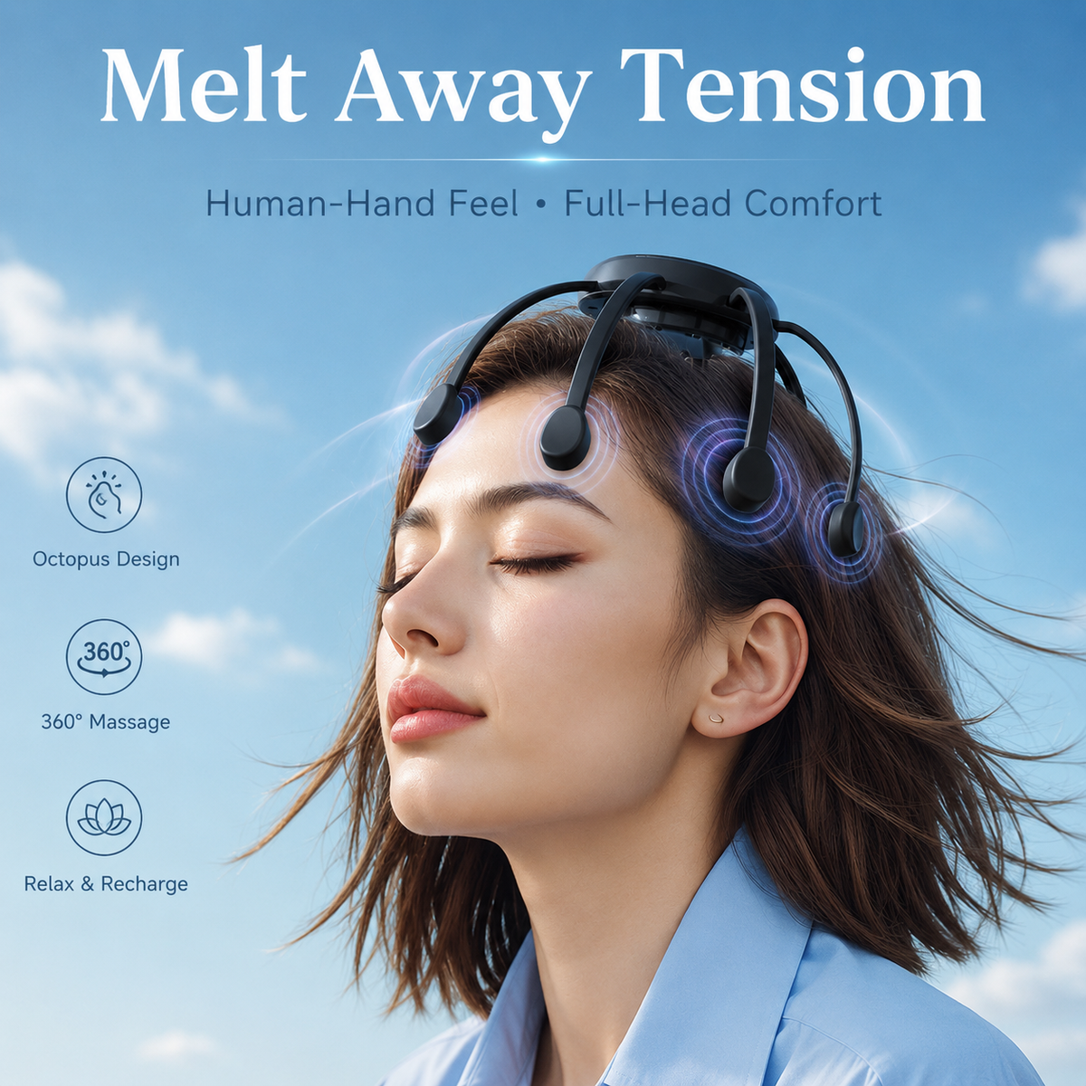 Intelligent Octopus Head Massager