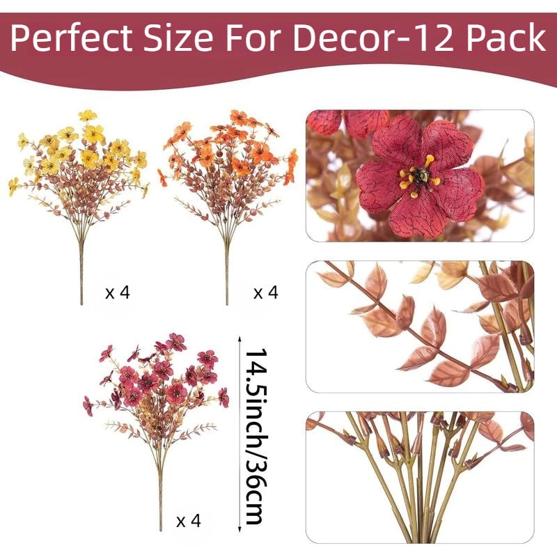 🍁UV-Resistant Artificial Daisy Flowers  for Fall Decor Halloween