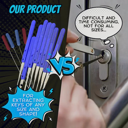 ⭐💯 👍12 pc Broken Key Extractor and Removal Tool Set - Fix jammed locks and keyholes