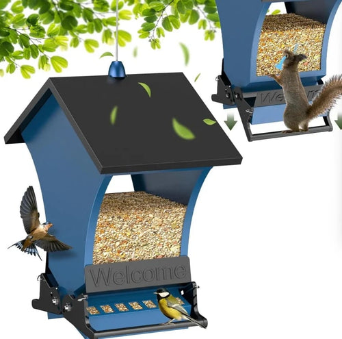 🐦 Squirrel Proof Bird Feeder – Outdoor Bird House for Garden Bird Watching & Yard Decoration