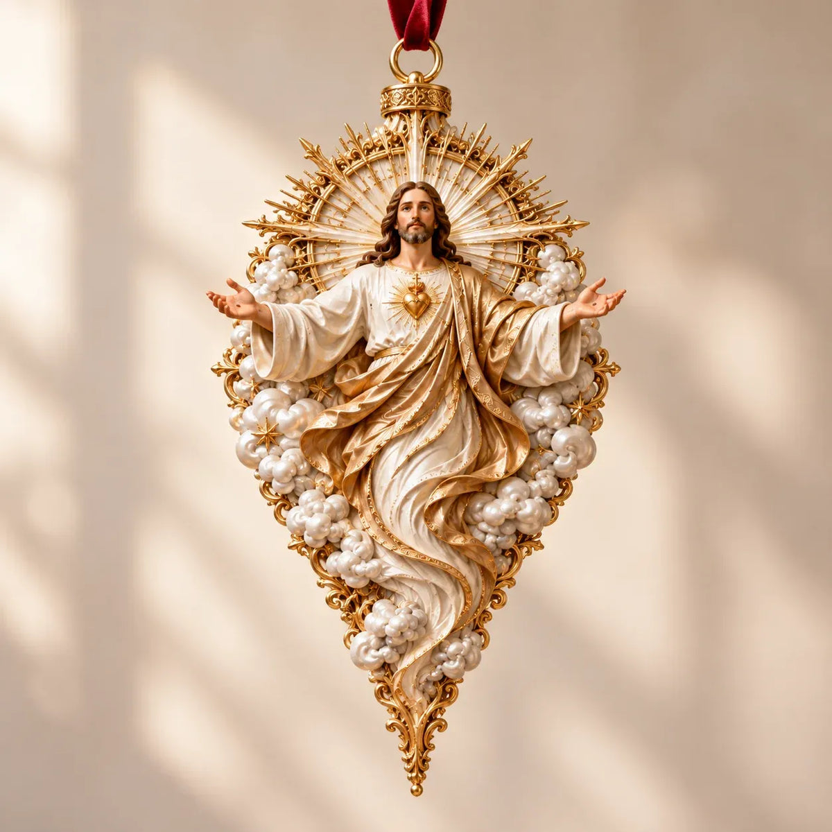 ✝️ Sacred Christmas Ornament Collection | 9 Faith-Inspired Designs with Sculptural Detail for Trees & Meaningful Gifts 🎄
