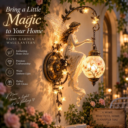 ⏰Limited Stock 49% OFF -🧚✨ Enchanted Fairy Blossom Lantern Wall Light 🌸🏮