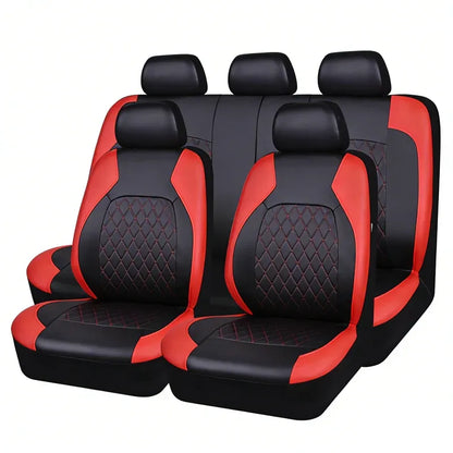 ⭐ 9-piece Universal Fit Leather Car Seat Cover Set