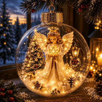 🔥Limited time 50% OFF -✨✨🎄 Glowing Christmas Story Ornament – Light-Up Mini Holiday Scene