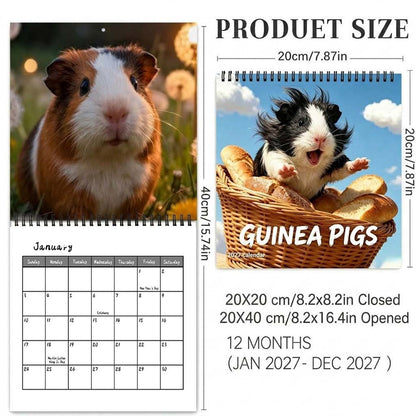 🐹 2027 Guinea Pig Calendar