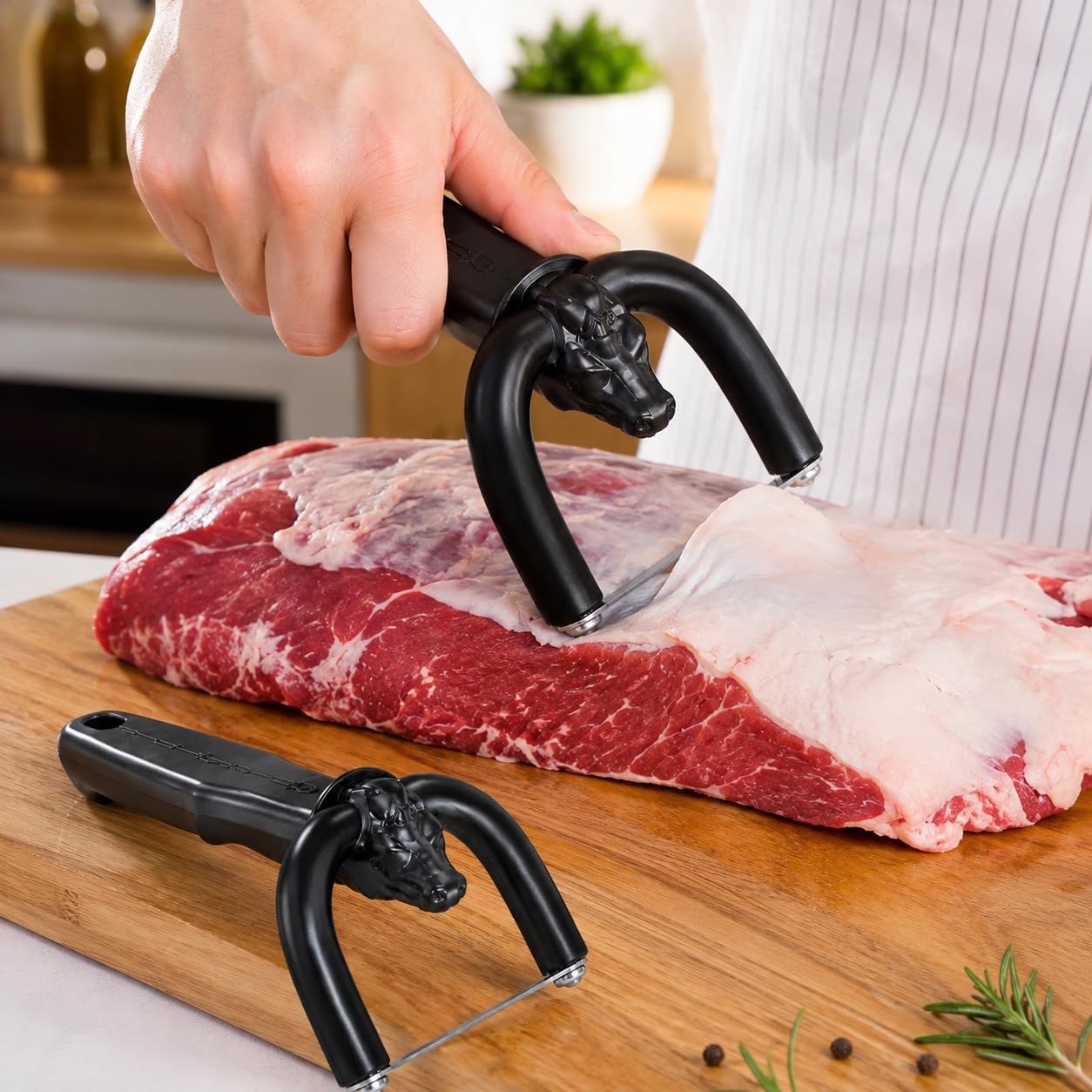 🥩 Precision Meat Fat Trimmer and Silver Skin Remover for Easy BBQ Prep