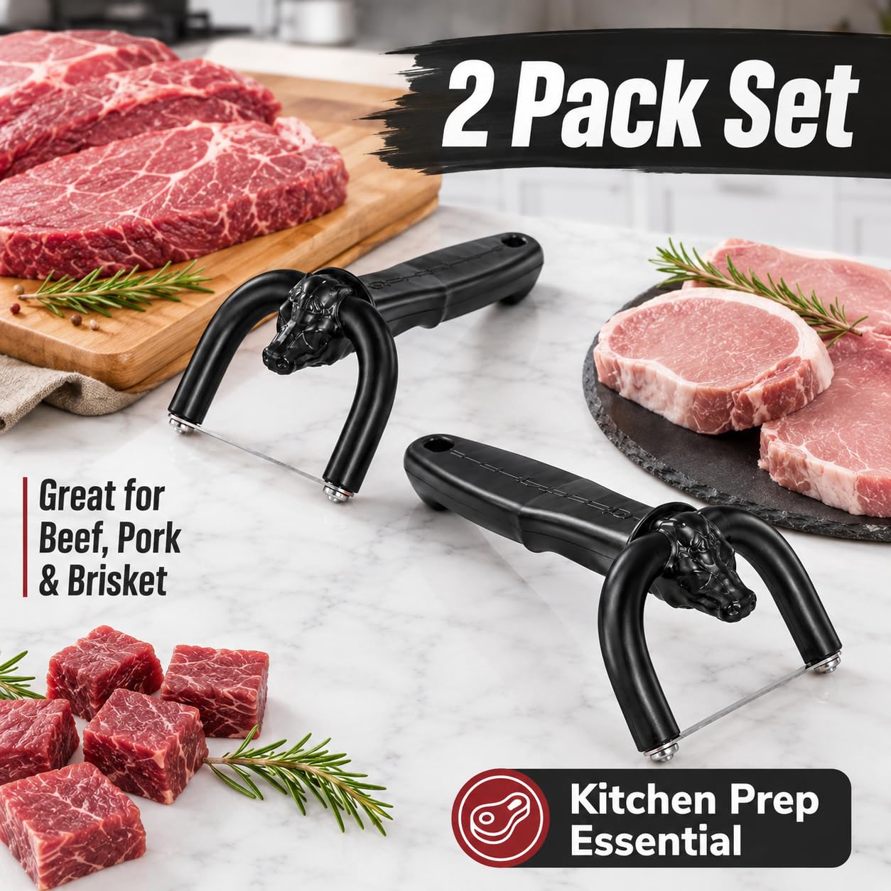 🥩 Precision Meat Fat Trimmer and Silver Skin Remover for Easy BBQ Prep