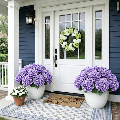 Last Day 50% OFF📣 Artificial Hydrangeas Flowers – UV-Resistant, Waterproof, Windproof