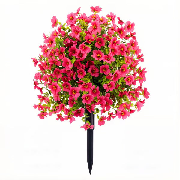 Artificial Eucalyptus and Violet Ground-Insert Floral Decoration