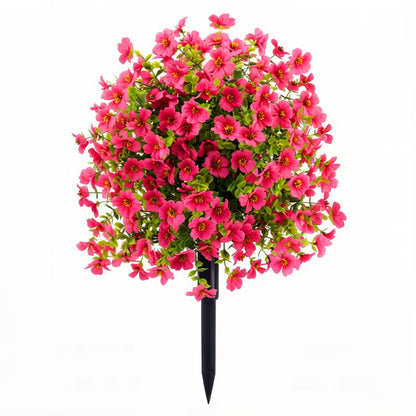 Artificial Eucalyptus and Violet Ground-Insert Floral Decoration