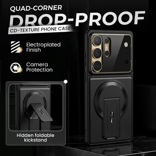 Magnetic Kickstand Phone Case forS Series – Shockproof Slim Case with Camera Lens Protection & Hidden Stand
