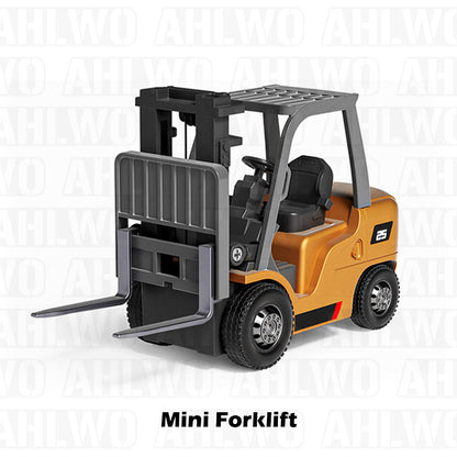RC Construction Vehicle Toy Set with Excavator, Dump Truck, Forklift & Bulldozer